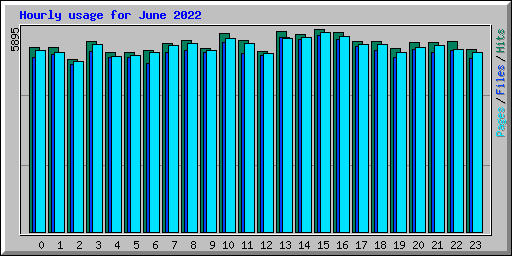Hourly usage for June 2022